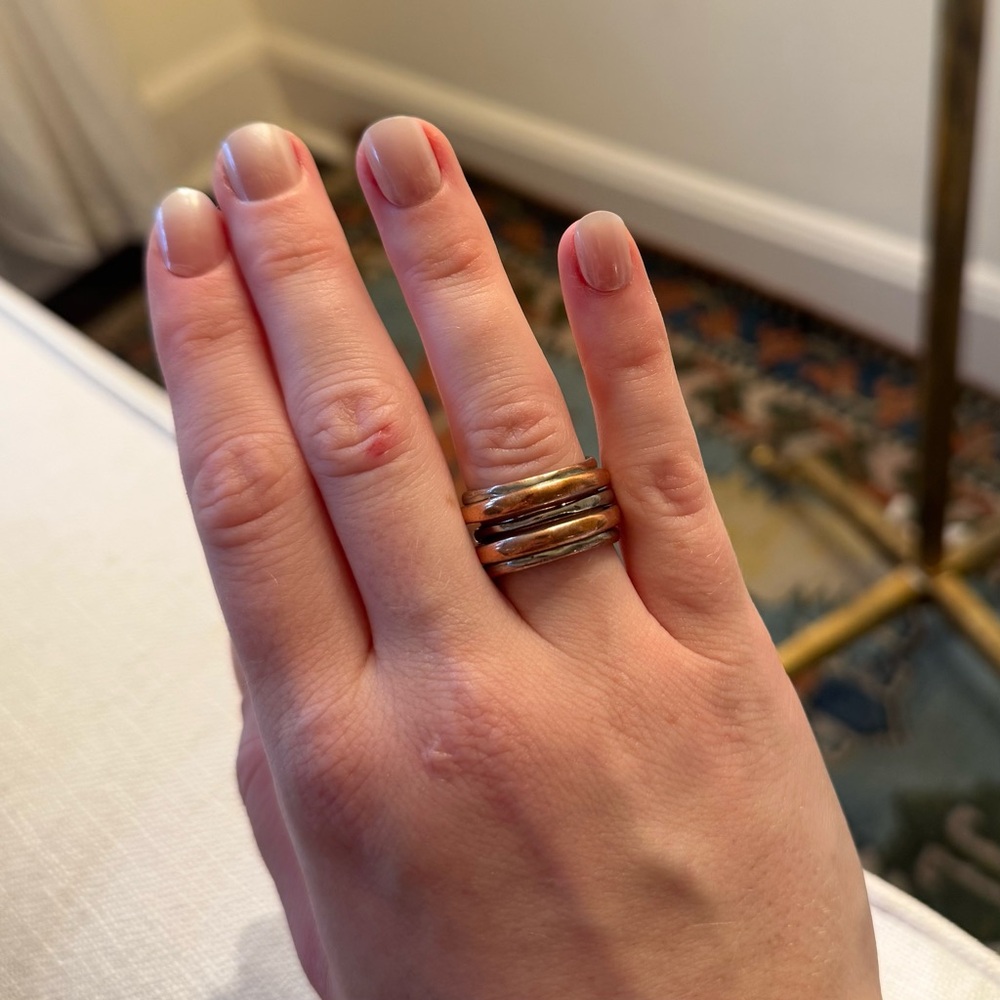 Mixed Metals Stacked Ring